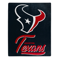 Northwest Texans Signature Plush Raschel Throw Blanket 50x60