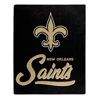 Northwest Saints Signature Plush Raschel Throw Blanket 50x60
