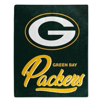 Northwest Packers Signature Plush Raschel Throw Blanket 50x60