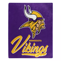 Northwest Vikings Signature Plush Raschel Throw Blanket 50x60