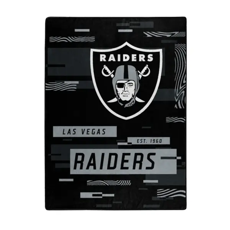 Northwest Raiders Digitize Plush Raschel Blanket 60x80