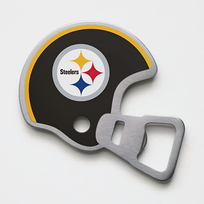 You The Fan Season Opener Helmet Magnetic Stainless Steel Bottle Opener - Steelers