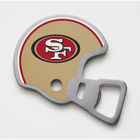 You The Fan Season Opener Helmet Magnetic Stainless Steel Bottle Opener - 49ers