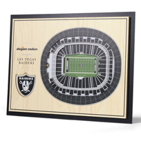 You The Fan NFL Las Vegas Raiders Stadium View 5-Layer Wall Art