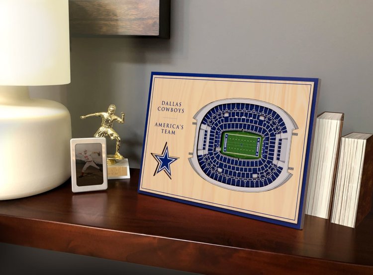 You The Fan NFL Dallas Cowboys Stadium View 5-Layer Wall Art