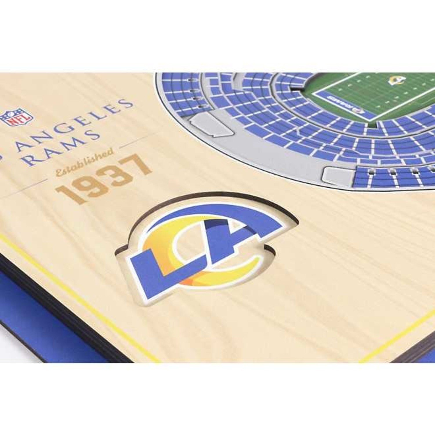 Los Angeles Rams 25 Layer StadiumViews 3D Wall Art