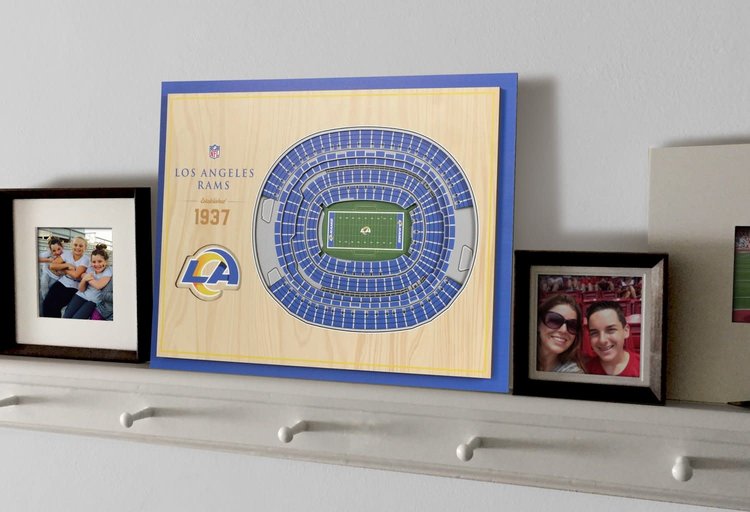 You The Fan NFL LA Rams Stadium View 5-Layer Wall Art