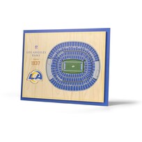 You The Fan NFL LA Rams Stadium View 5-Layer Wall Art