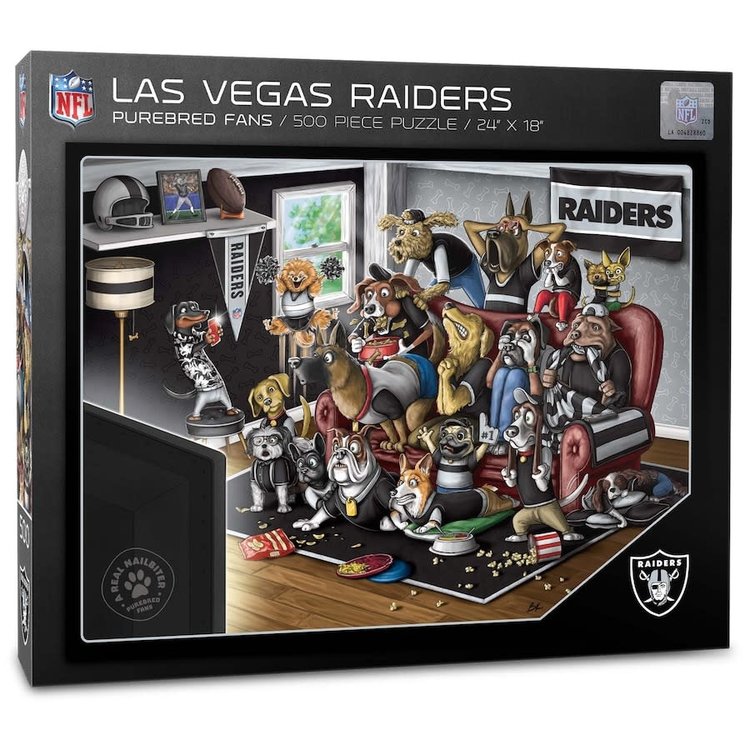 You The Fan Puzzle 500 pcs - Purebred Fans A Real Nailbiter - Las Vegas Raiders