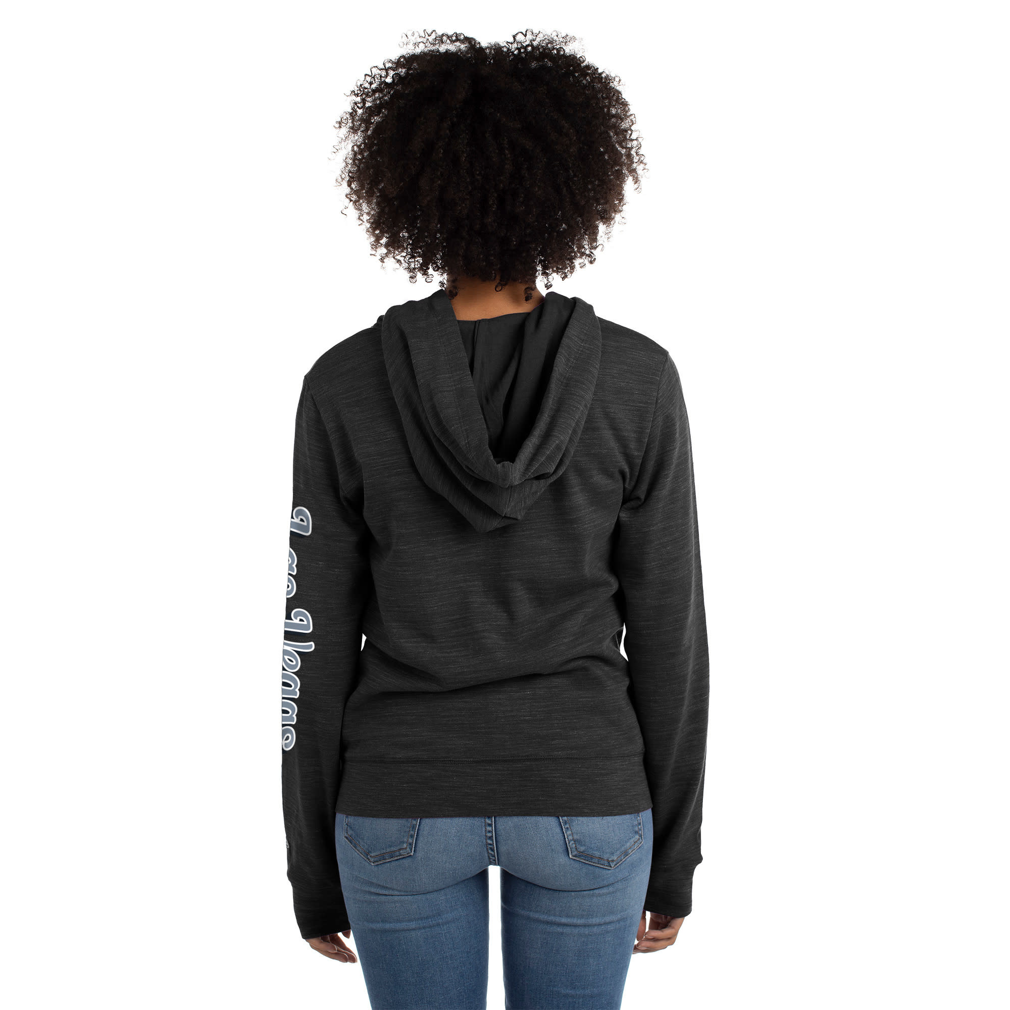 Raiders Women's NE Sherpa Black F/Z Hoodie - The Locker Room of Downey