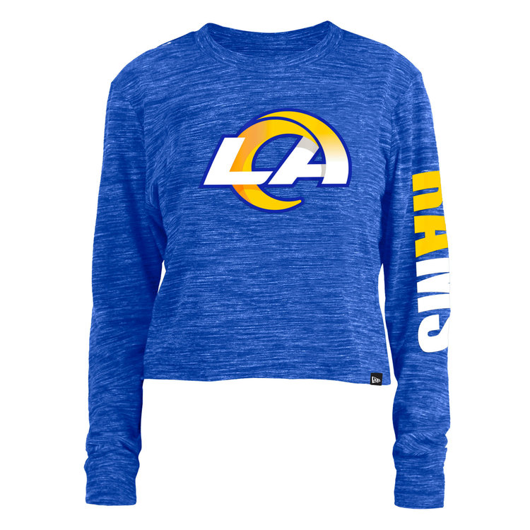 New Era LA Rams W NE Royal Space Dye L/S Crop