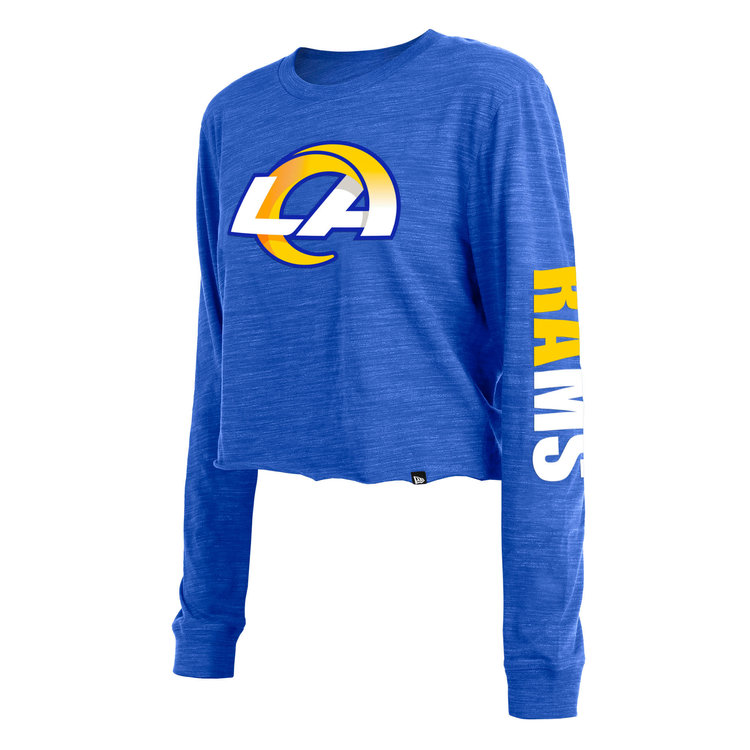 New Era LA Rams W NE Royal Space Dye L/S Crop