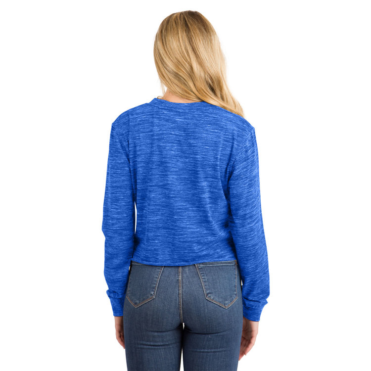 New Era LA Rams W NE Royal Space Dye L/S Crop