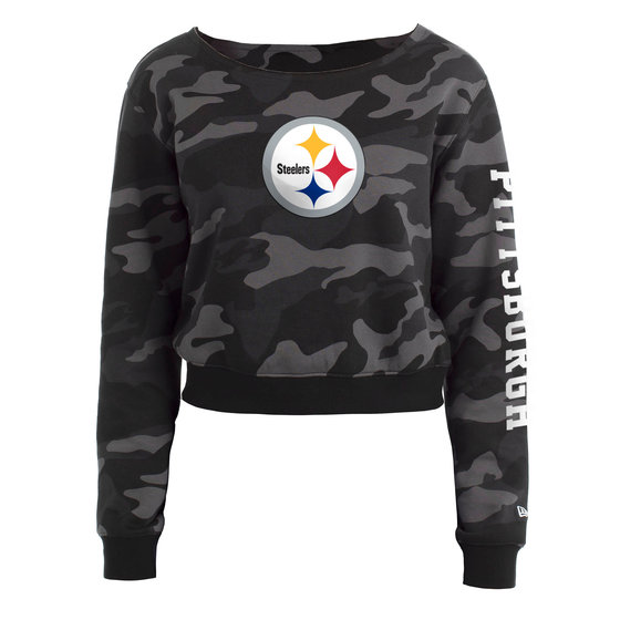 Lids Pittsburgh Steelers New Era Women's Ice-Dye Full-Zip Hoodie - White