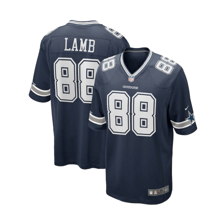 Nike Dallas Cowboys Men's Nike CeeDee Lamb #88 Navy Game Jersey