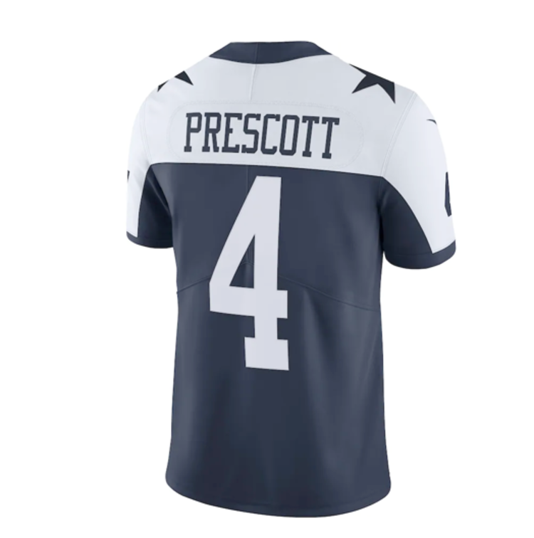 Nike Dallas Cowboys Men's Nike Dak Prescott #4 Alt Navy White Limited Jersey