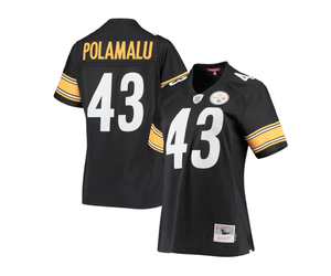 NFL Steelers Women's Mitchell & Ness Troy Polamalu #42 Jersey Black - The  Locker Room of Downey