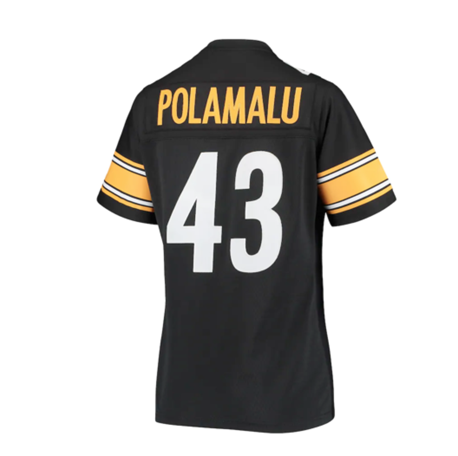 Men's Mitchell & Ness Troy Polamalu Black Pittsburgh Steelers