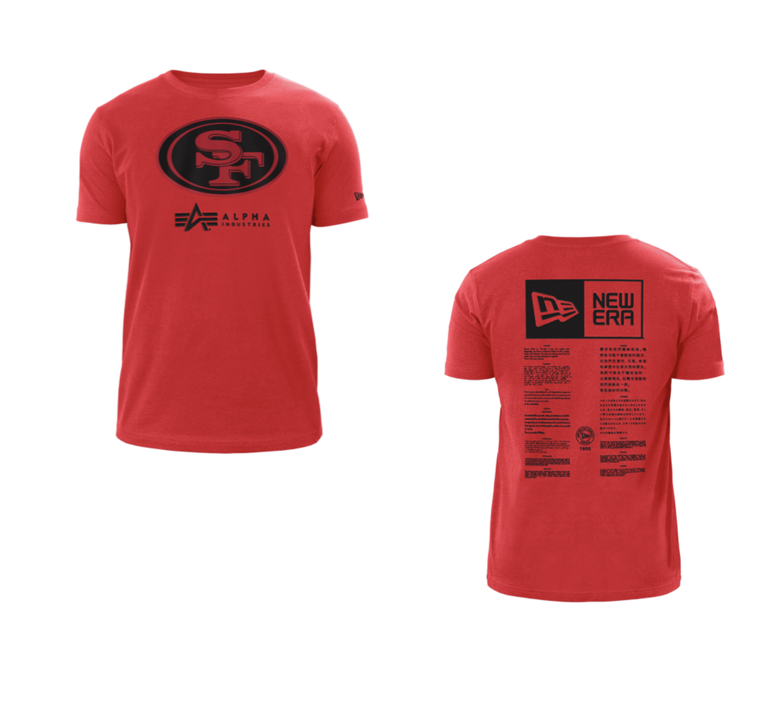 New Era 49ers NE M Alpha Red T-Shirt