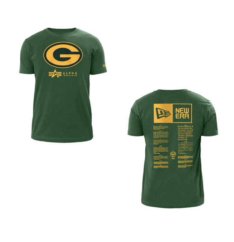 New Era Packers NE M Alpha Green T-Shirt