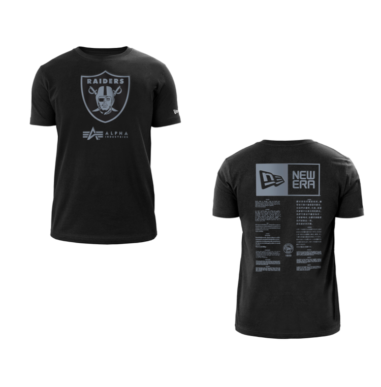 New Era Raiders NE M Alpha Black T-Shirt
