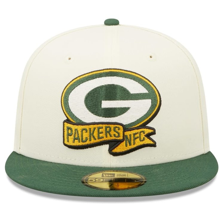 New Era Packers 2022 NFL Sideline Cream/Green