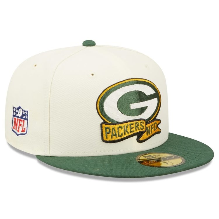 New Era Packers 2022 NFL Sideline Cream/Green