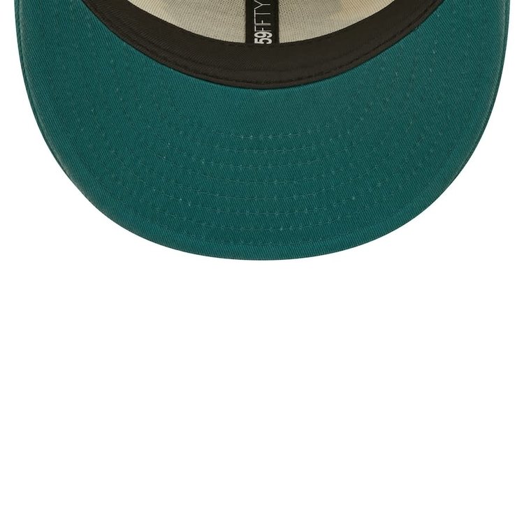 New Era Eagles 2022 NFL Sideline Cream/Green