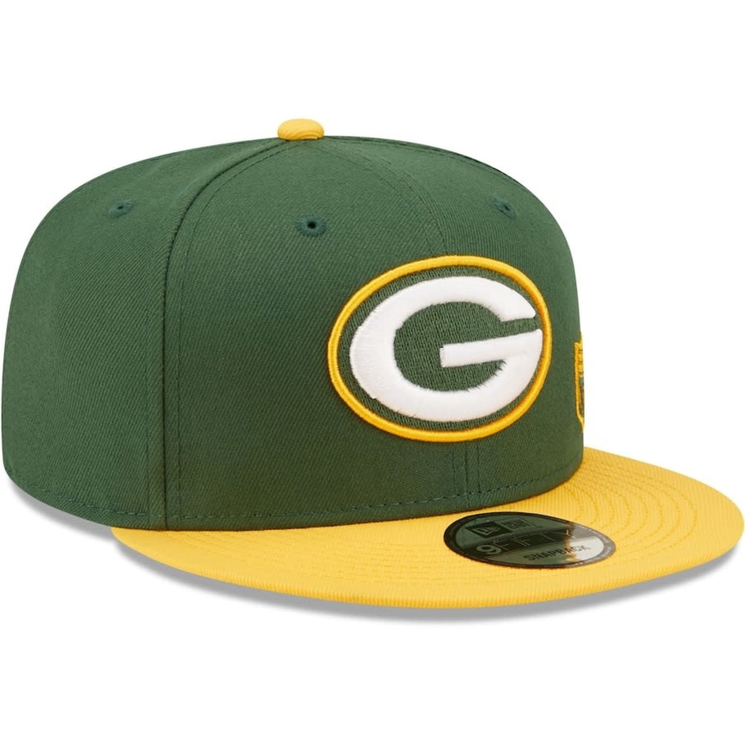 Green Bay Packers New Era Black on Black 59FIFTY Fitted Hat