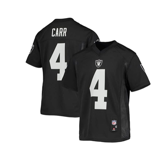 Oakland Raiders Toddler (2T-4T) #4 Derek Carr Name Number