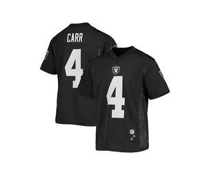 : Derek Carr Las Vegas Raiders Black #4 Youth 4-20 Home Player  Jersey : Sports & Outdoors