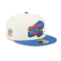 New Era Bills 2022 NFL Sideline Cream/Royal