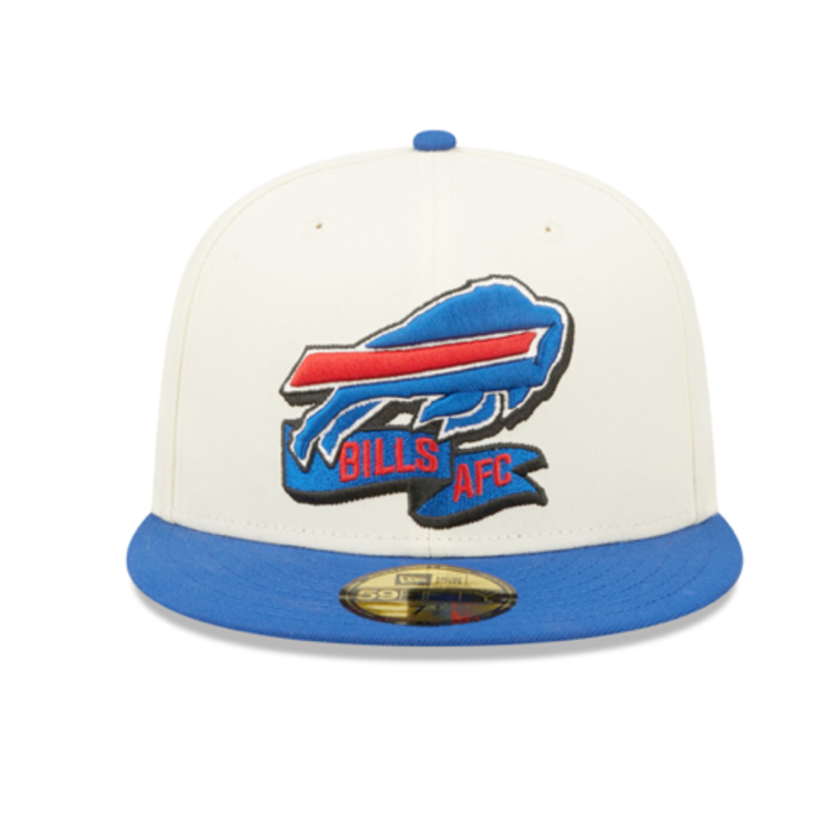 New Era Bills 2022 NFL Sideline Cream/Royal