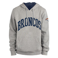 New Era Broncos M NE Gray Block Arch Hoodie