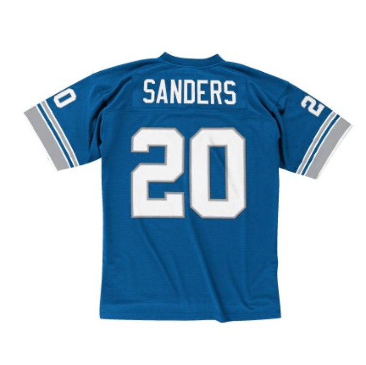 Mitchell and Ness Detroit Lions Men's Mitchell & Ness 1996 Barry Sanders #20 Jersey Blue