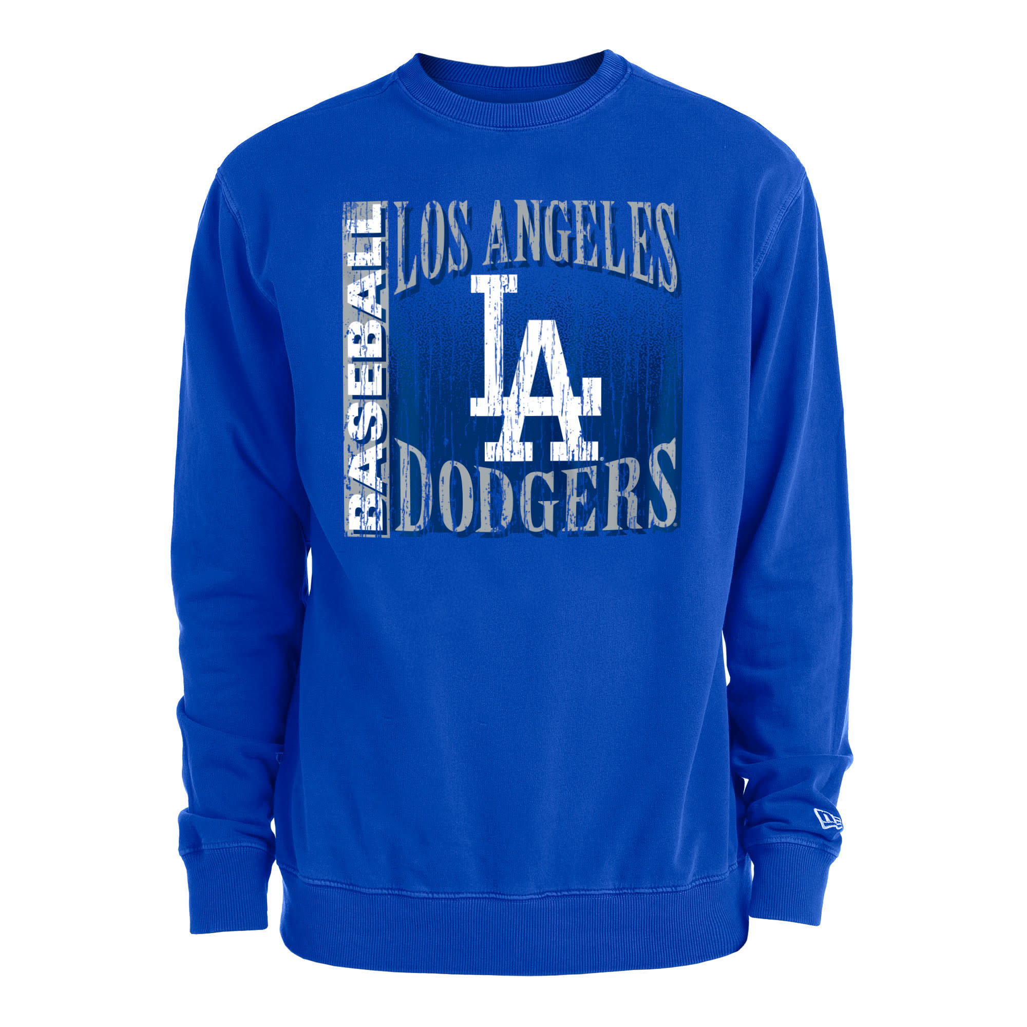 LA Dodgers Men's NE Royal Vintage Crew Sweater - The Locker Room