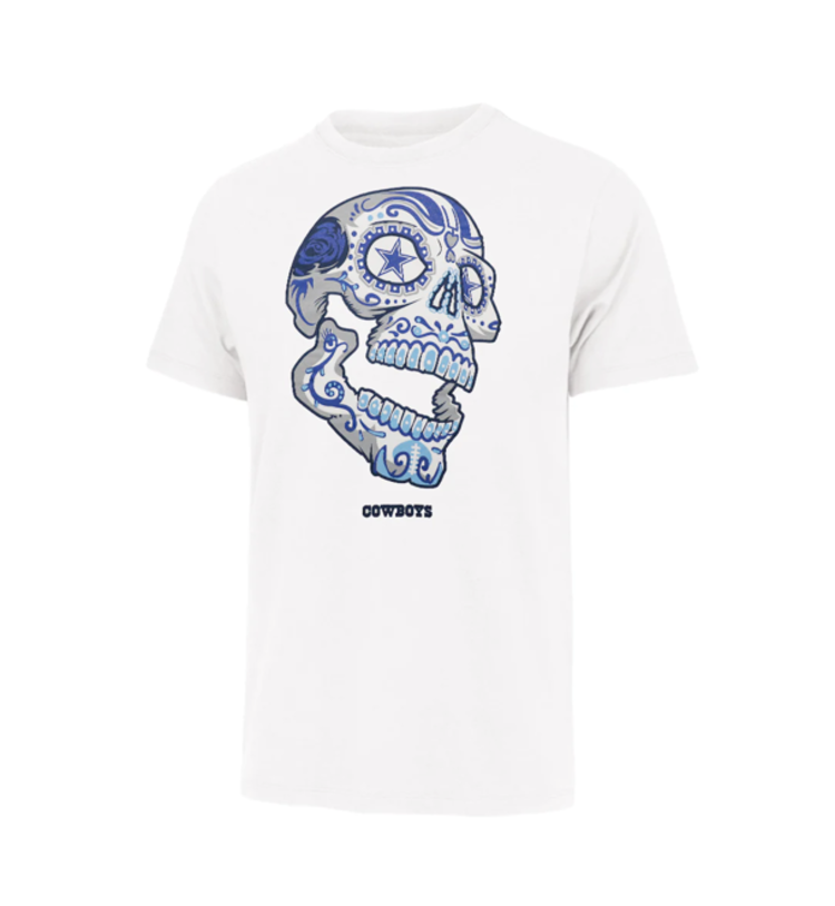 Fanatics Cowboys M Sugar Skull White Tee