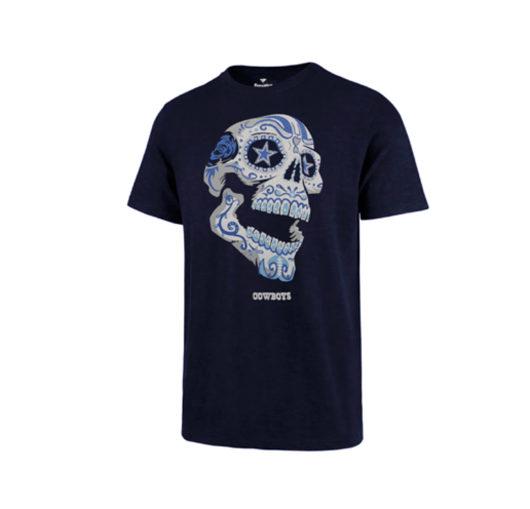 Fanatics Cowboys M Sugar Skull Navy Tee