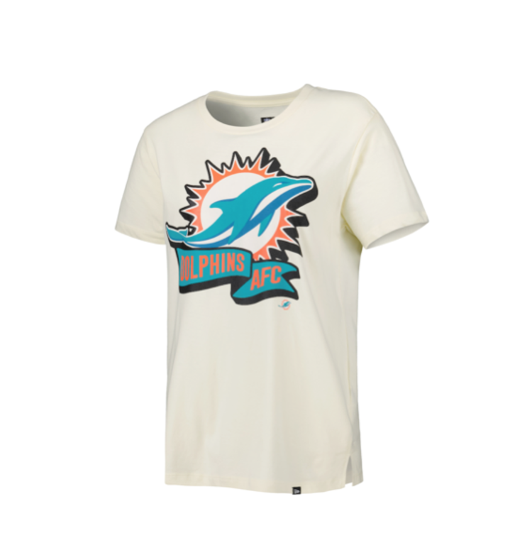 New Era Dolphins NE 22 Chrome Sideline Tee