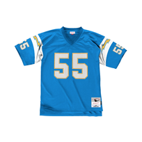 Mitchell and Ness LA Chargers Men's Mitchell & Ness 2002 Junior Seau #55 Jersey Blue