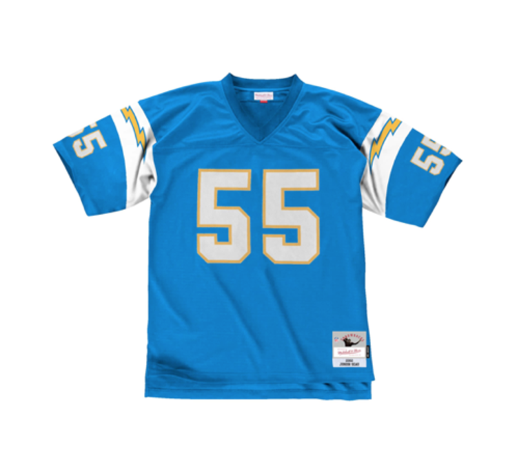 Mitchell and Ness LA Chargers Men's Mitchell & Ness 2002 Junior Seau #55 Jersey Blue