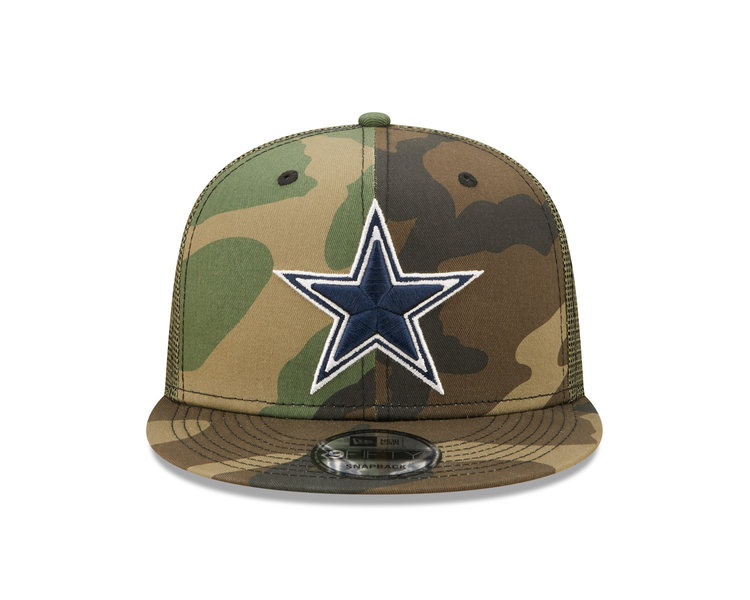 New Era Cowboys Camo Trucker Mesh 950