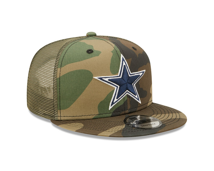 New Era Cowboys Camo Trucker Mesh 950