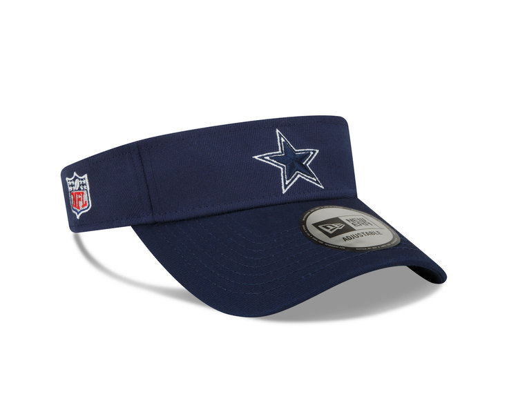 New Era Cowboys Sideline Visor Navy
