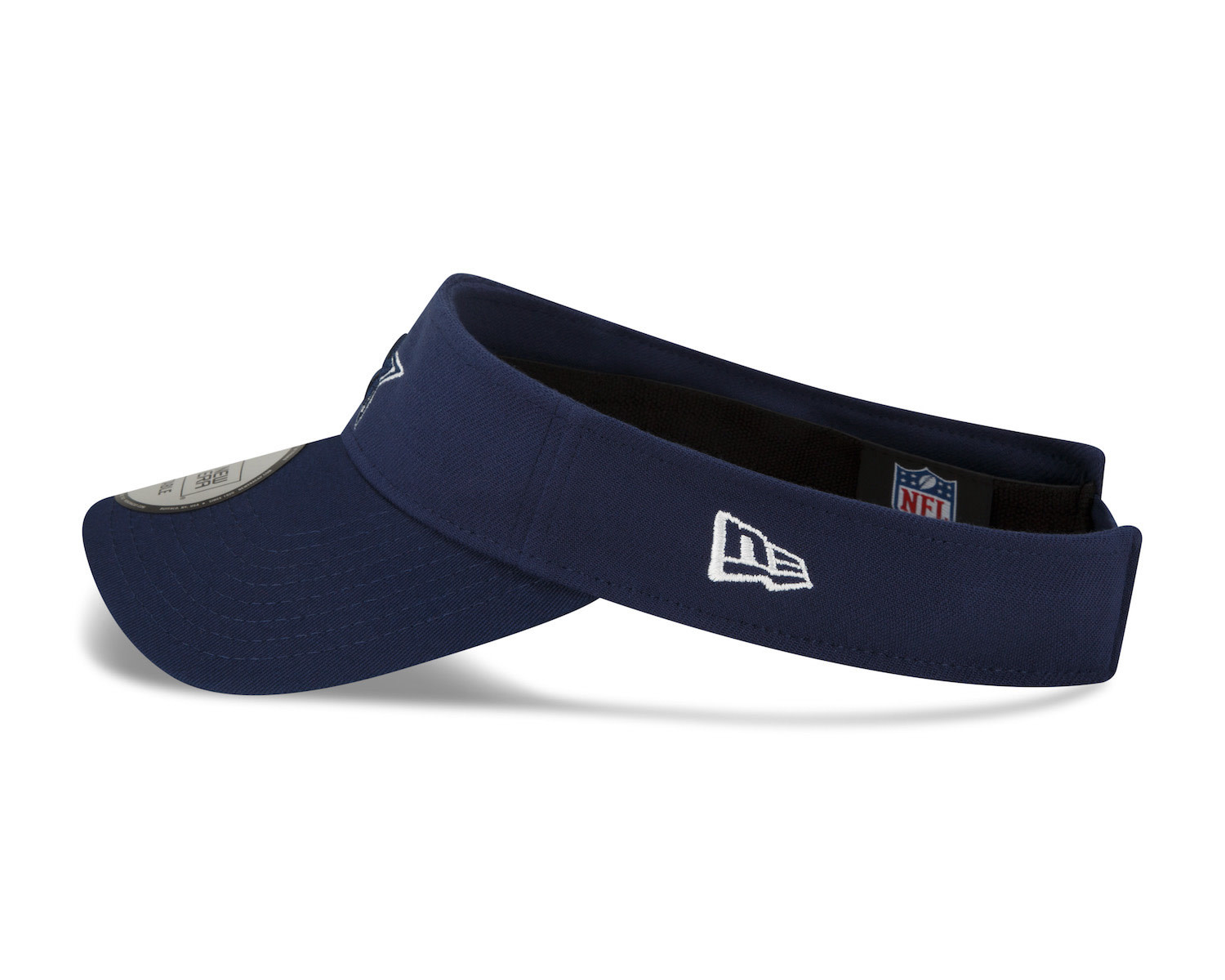 Men's New Era Navy/Black Dallas Cowboys 2021 NFL Sideline Road Visor