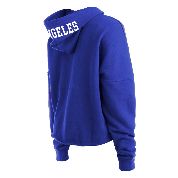 New Era Rams W NE Blue Crop Hoodie