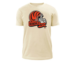 b*h様 USED / N!ce round logo border tee 2 Bengals NE 22 Chrome Sideline Tee - The Locker Room of Downey