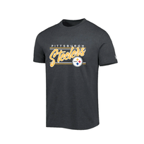 New Era Steelers NE M Black Script S/S Tee