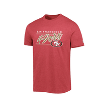 New Era 49ers NE M Red Script S/S Tee