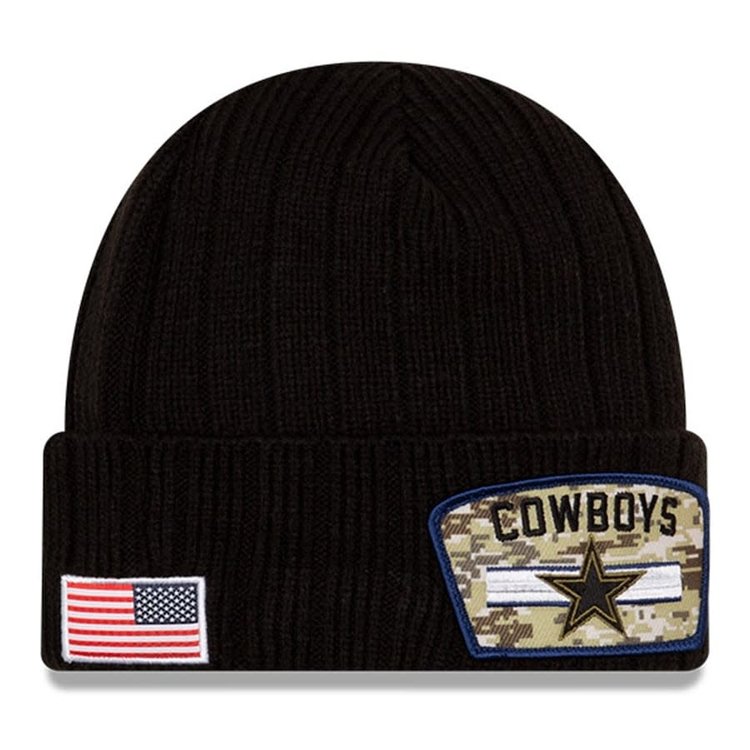 New Era Cowboys New Era 2021 Salute to Service Sport Knit Black